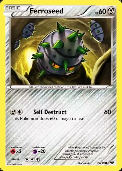 Ferroseed 77/99 Next Destinies Pokemon card