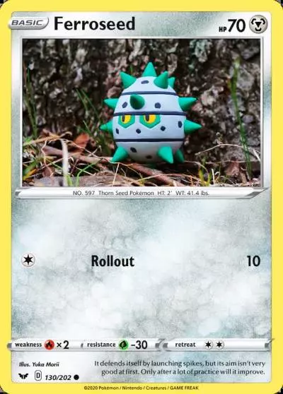 Ferroseed 130/202 Sword & Shield Pokemon card