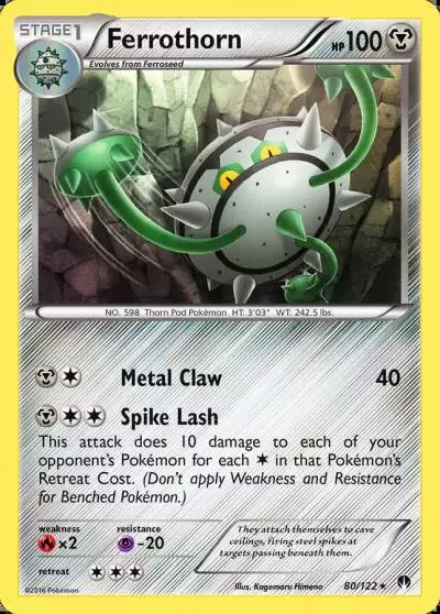 Ferrothorn 80/122 BREAKpoint Pokemon card