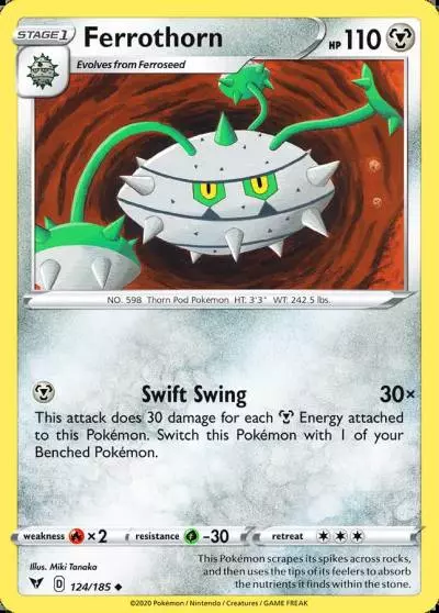 Ferrothorn 124/185 Vivid Voltage Pokemon card