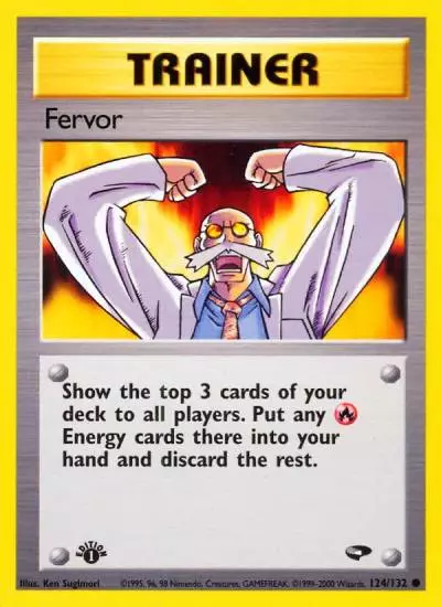 Fervor 124/132 Gym Challenge Pokemon card