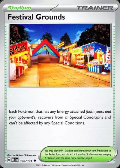 Festival Grounds 108/131 Prismatic Evolutions Pokemon card