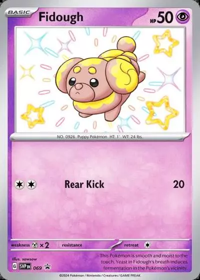 Fidough 69/165 Scarlet & Violet Black Star Promos Pokemon card