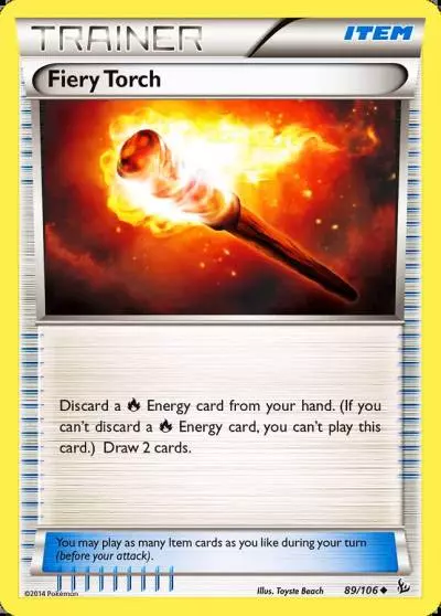 Fiery Torch 89/106 Flashfire Pokemon card