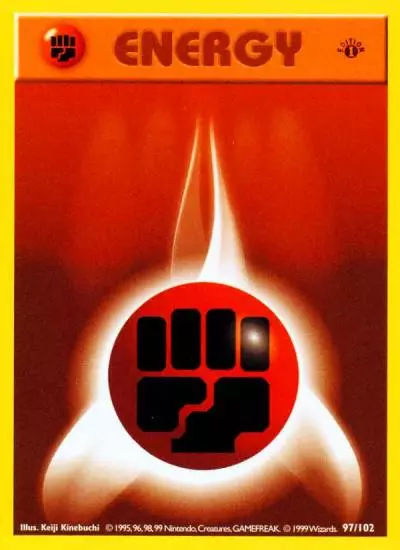 Fighting Energy 97/102 Base Pokemon card