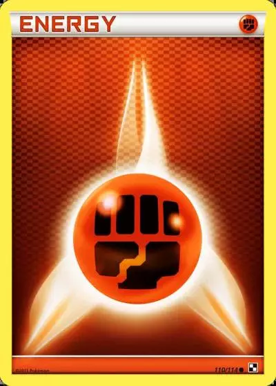 Fighting Energy 110/114 Black & White Pokemon card