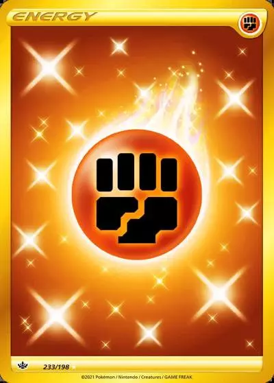 Fighting Energy 233/198 Chilling Reign Pokemon card