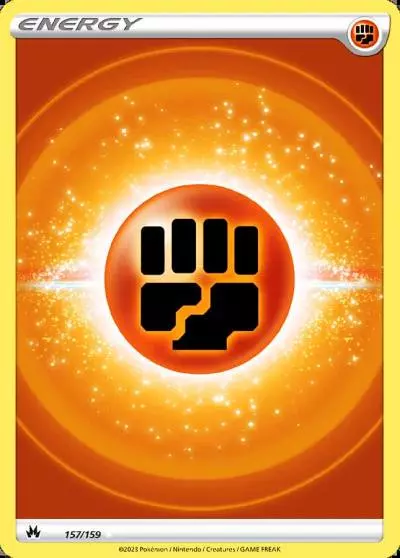 Fighting Energy 157/159 Crown Zenith Pokemon card