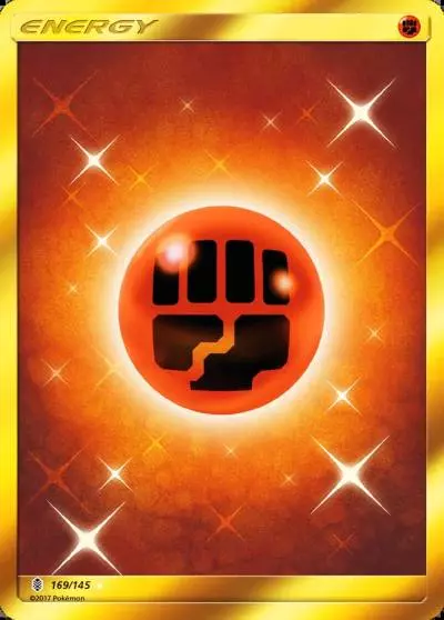 Fighting Energy 169/145 Guardians Rising Pokemon card