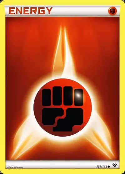 Fighting Energy 137/146 XY Pokemon card