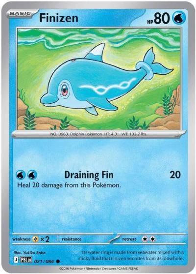 Finizen 21/84 Pitch Black Pokemon card