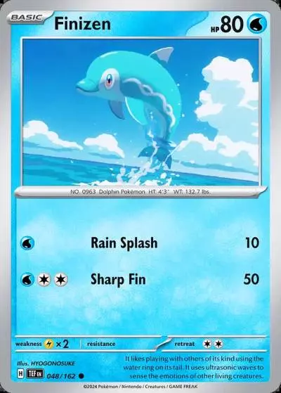 Finizen 48/162 Temporal Forces Pokemon card