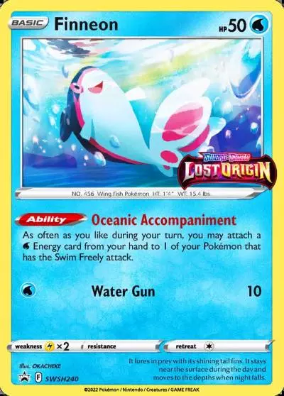 Finneon SWSH240/307 SWSH Black Star Promos Pokemon card