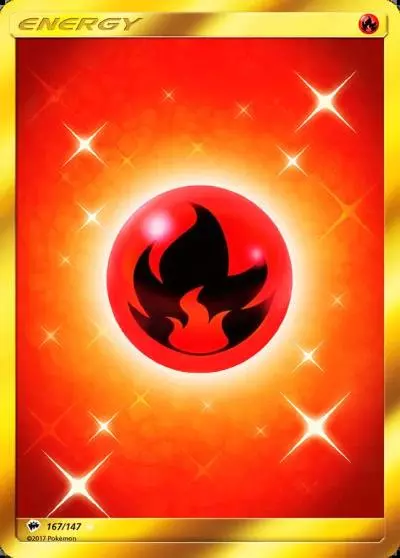 Fire Energy 167/147 Burning Shadows Pokemon card