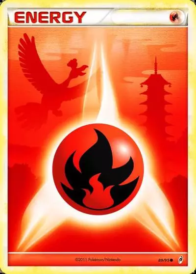Fire Energy 89/95 Call of Legends Pokemon card