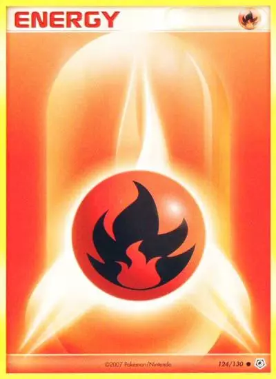 Fire Energy 124/130 Diamond & Pearl Pokemon card
