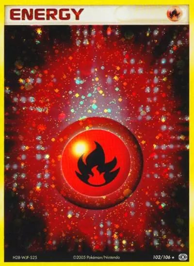 Fire Energy 102/106 Emerald Pokemon card