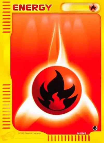 Fire Energy 161/165 Expedition Base Set Pokemon card