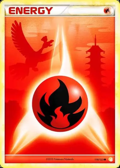 Fire Energy 116/123 HeartGold & SoulSilver Pokemon card