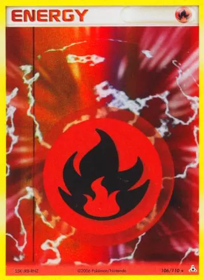 Fire Energy 106/110 Holon Phantoms Pokemon card