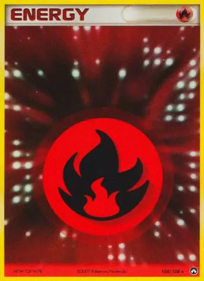 Fire Energy 104/108 Power Keepers Pokemon card