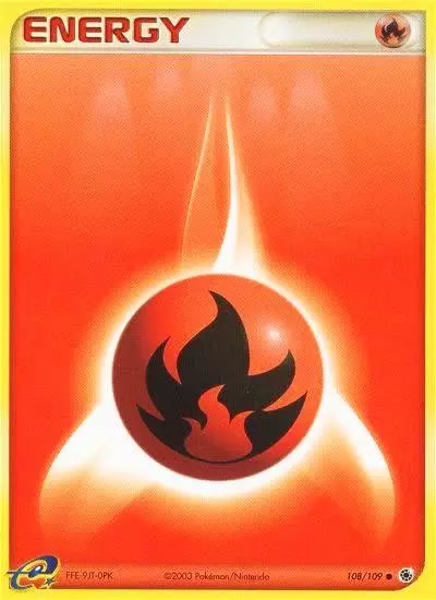 Fire Energy 108/109 Ruby & Sapphire Pokemon card