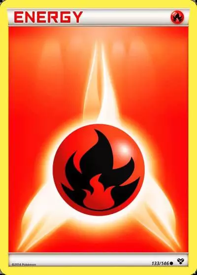 Fire Energy 133/146 XY Pokemon card