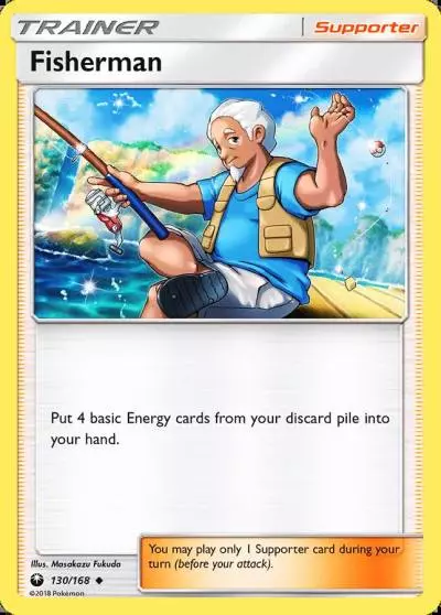 Fisherman 130/168 Celestial Storm Pokemon card