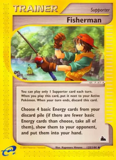 Fisherman 125/144 Skyridge Pokemon card
