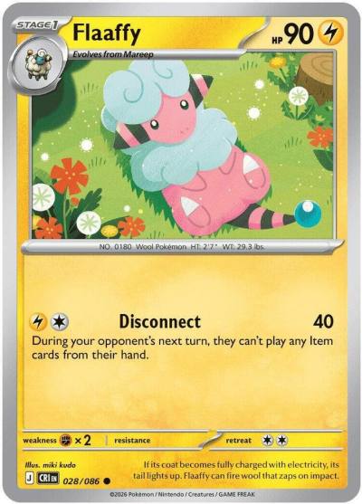 Flaaffy 28/86 Chaos Rising Pokemon card