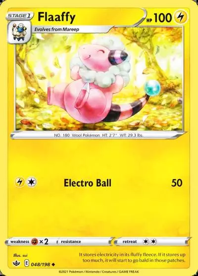 Flaaffy 48/198 Chilling Reign Pokemon card