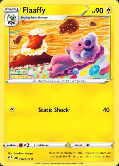 Flaaffy 56/189 Darkness Ablaze Pokemon card