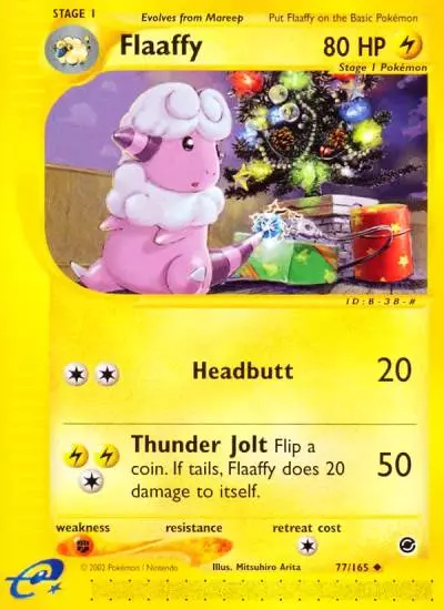Flaaffy 77/165 Expedition Base Set Pokemon card