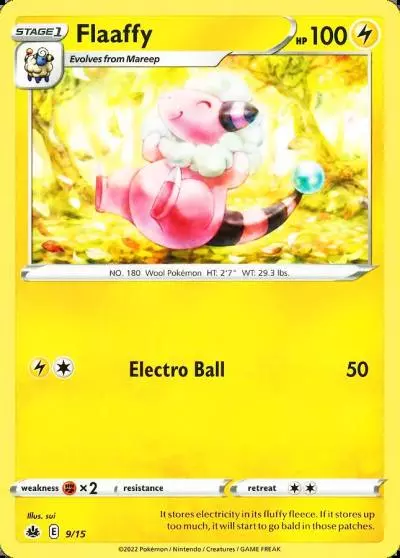 Flaaffy 9/15 McDonald's Collection 2022 Pokemon card