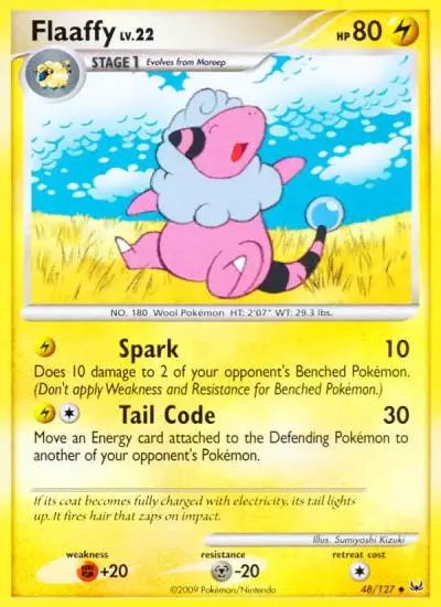 Flaaffy 48/127 Platinum Pokemon card
