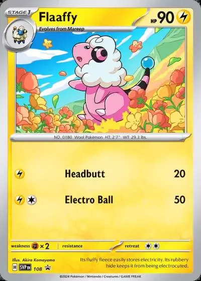 Flaaffy 108/165 Scarlet & Violet Black Star Promos Pokemon card