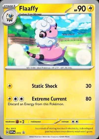 Flaaffy 15/165 Scarlet & Violet Black Star Promos Pokemon card