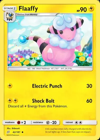 Flaaffy 42/181 Team Up Pokemon card