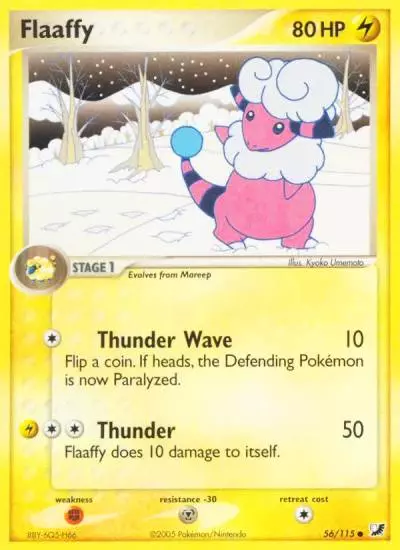 Flaaffy 56/115 Unseen Forces Pokemon card