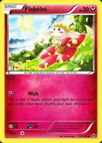 Flabébé 101/162 BREAKthrough Pokemon card