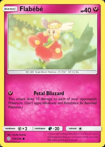 Flabébé 150/236 Cosmic Eclipse Pokemon card