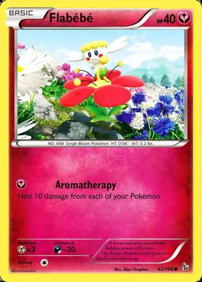 Flabébé 62/106 Flashfire Pokemon card