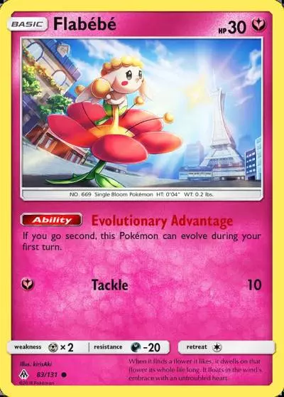 Flabébé 83/131 Forbidden Light Pokemon card