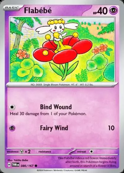 Flabébé 86/167 Twilight Masquerade Pokemon card