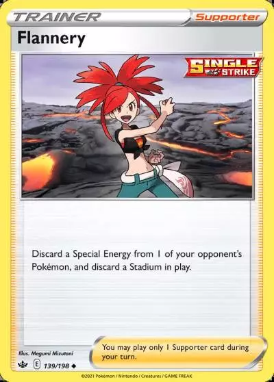 Flannery 139/198 Chilling Reign Pokemon card
