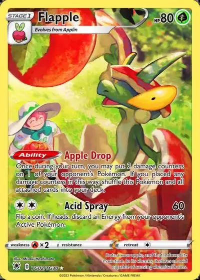 Flapple TG02/30 Astral Radiance Trainer Gallery Pokemon card