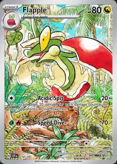 Flapple 210/191 Surging Sparks Pokemon card