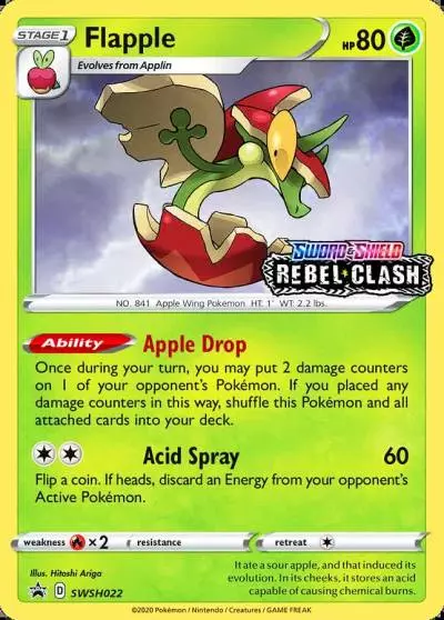 Flapple SWSH022/307 SWSH Black Star Promos Pokemon card