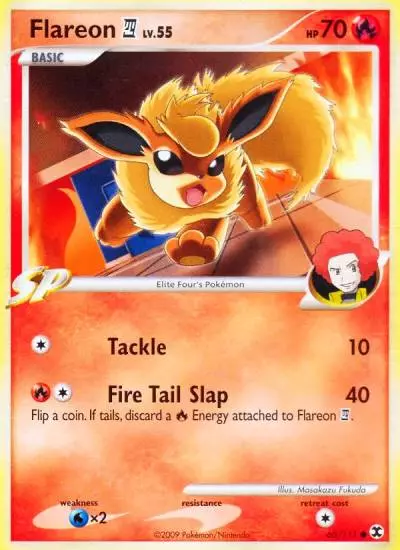 Flareon E4 60/111 Rising Rivals Pokemon card