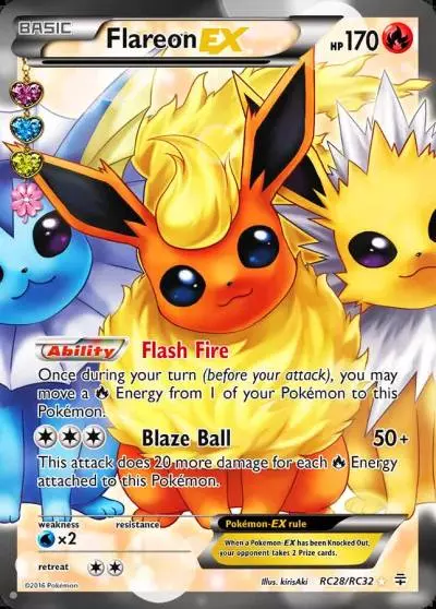Flareon-EX RC28/83 Generations Pokemon card